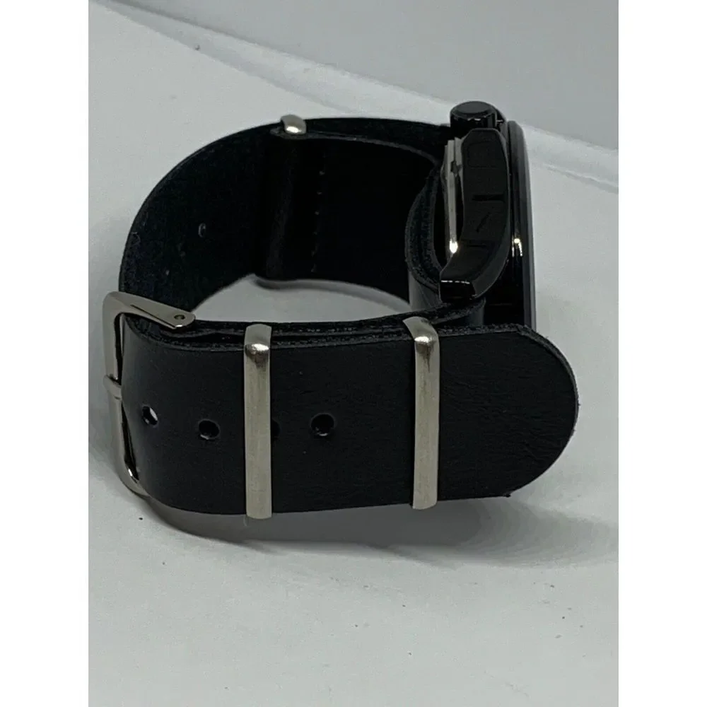 Relic ZR15820 All Black Stainless Steel Watch W/ Custom Nato Band FR54